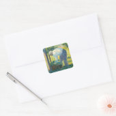 Georges Pierre Seurat | Gardener Vierkante Sticker (Envelop)