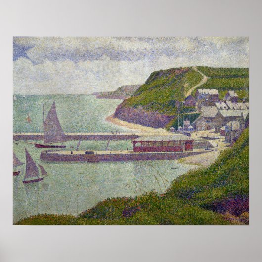 Georges Pierre Seurat | Harbour te Port-en-Bessin Poster (Voorkant)