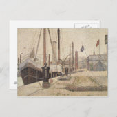 Georges Pierre Seurat | La Maria te Honfleur, 1886 Briefkaart (Voorkant / Achterkant)