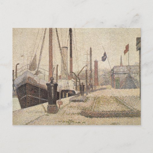 Georges Pierre Seurat | La Maria te Honfleur, 1886 Briefkaart (Voorkant)