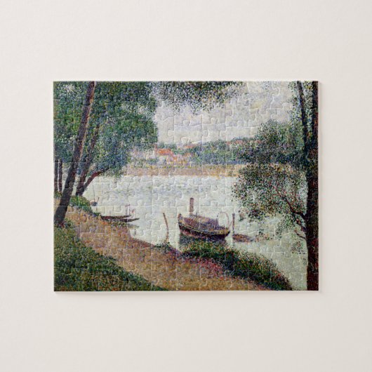 Georges Pierre Seurat | Landschap met een boa Legpuzzel (Horizontaal)