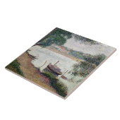 Georges Pierre Seurat | Landschap met een boa Tegeltje (Zijkant)