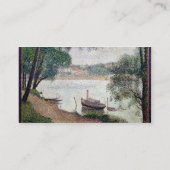 Georges Pierre Seurat | Landschap met een boa Visitekaartje (Achterkant)