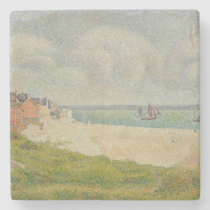 Georges Pierre Seurat Naar boven kijkend Le Crot Stenen Onderzetter
