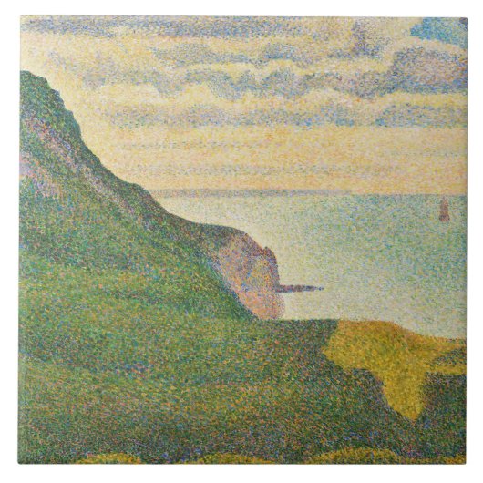 Georges Pierre Seurat | Saap in Port-en-Bessin Tegeltje (Voorkant)