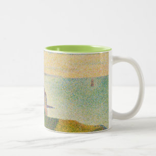 Georges Pierre Seurat   Saap in Port-en-Bessin Tweekleurige Koffiemok