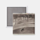 Georges Pierre Seurat | Studie voor de zondagmidda Magneet (Voorkant / Achterkant)