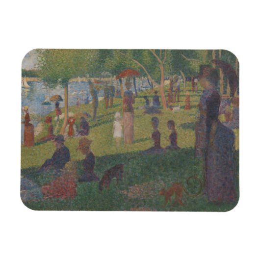 Georges Pierre Seurat | Studie voor een zondag op  Magneet (Horizontaal)