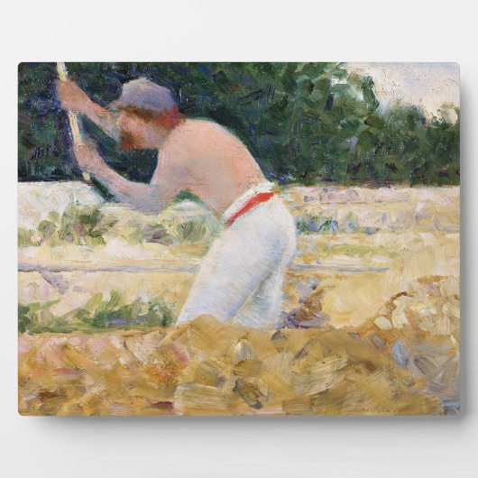 Georges Pierre Seurat | The Stone Breaker, c.1882 Fotoplaat (Voorkant)