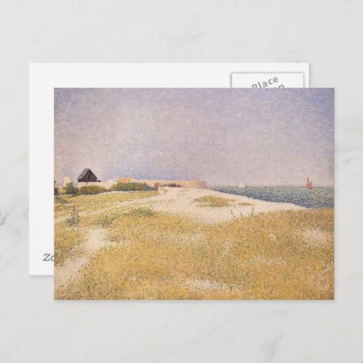 Georges Pierre Seurat | Uitzicht Fort Samson, 1885 Briefkaart (Voorkant / Achterkant)