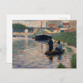 Georges Pierre Seurat | Uitzicht van de Seine Briefkaart (Voorkant / Achterkant)