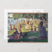Georges Pierre Seurat | zondagmiddag op het Is Briefkaart (Voorkant / Achterkant)