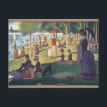 Georges Pierre Seurat | zondagmiddag op het Is Briefkaart<br><div class="desc">zondagmiddag op het eiland La Grande Jatte,  1884-86 | door Georges Pierre Seurat | Art Location: The Art Institute of Chicago,  IL,  USA | Franse artiest | Collectie Afbeelding nummer: BAL693</div>