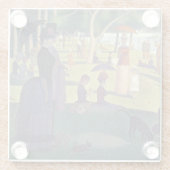 Georges Pierre Seurat | zondagmiddag op het Is Glazen Onderzetter (Achterkant)