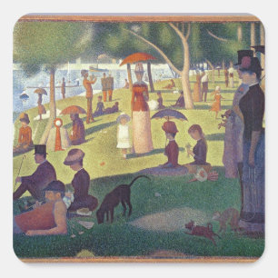 Georges Pierre Seurat zondagmiddag op het Is Vierkante Sticker