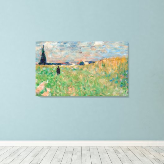 Georges Seurat art Canvas Afdruk (Insitu (Houten vloer))