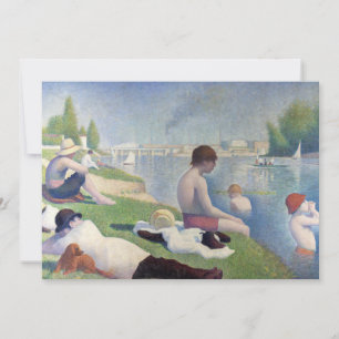 Georges Seurat — Badenden bij Asnieres Bedankkaart