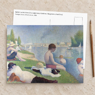 Georges Seurat - Badenden bij Asnieres Briefkaart