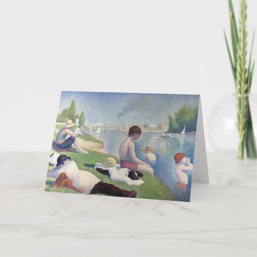 Georges Seurat - Badenden bij Asnieres Kaart (Voorkant)