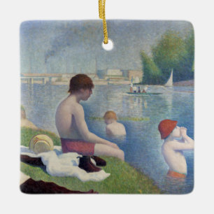 Georges Seurat - Badenden bij Asnieres Keramisch Ornament