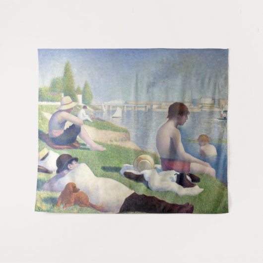 Georges Seurat - Badenden bij Asnieres Wandkleed (Voorkant (horizontaal))