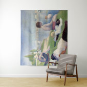Georges Seurat - Badenden bij Asnieres Wandkleed (In situ)