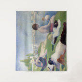 Georges Seurat - Badenden bij Asnieres Wandkleed (Voorkant)