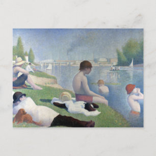 Georges Seurat Bathers in Asnières Briefkaart