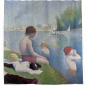 Georges Seurat - Bathers te Asnieres Douchegordijn (Voorkant)