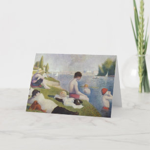 Georges Seurat - Bathers te Asnieres Feestdagen Kaart