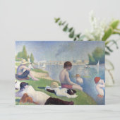 Georges Seurat - Bathers te Asnieres Kaart (Staand voorkant)