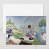 Georges Seurat - Bathers te Asnieres Kaart (Voorkant / Achterkant)