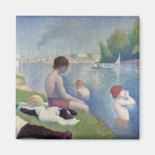 Georges Seurat - Bathers te Asnieres Magneet (Voorkant)