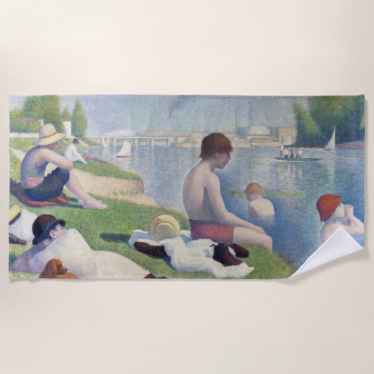 Georges Seurat - Bathers te Asnieres Strandlaken (Voorkant)