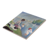 Georges Seurat - Bathers te Asnieres Tegeltje (Zijkant)