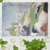 Georges Seurat - Bathers te Asnieres Theedoek (Gevouwen)