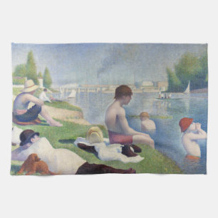 Georges Seurat - Bathers te Asnieres Theedoek