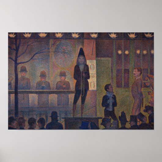 Georges Seurat - Circus Diavoorstelling Poster (Voorkant)