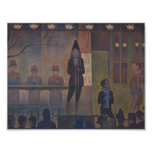 Georges Seurat - Circus Sideshow Foto Afdruk (Voorkant)