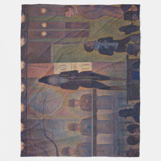 Georges Seurat - Circus Slideshow Fleece Deken (Voorkant)