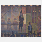 Georges Seurat - Circus Slideshow Fleece Deken (Voorkant (Horizontaal))