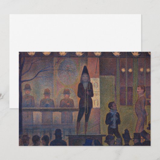 Georges Seurat - Circus Slideshow Kaart (Voorkant / Achterkant)