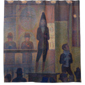Georges Seurat - Circusattractie Douchegordijn (Voorkant)