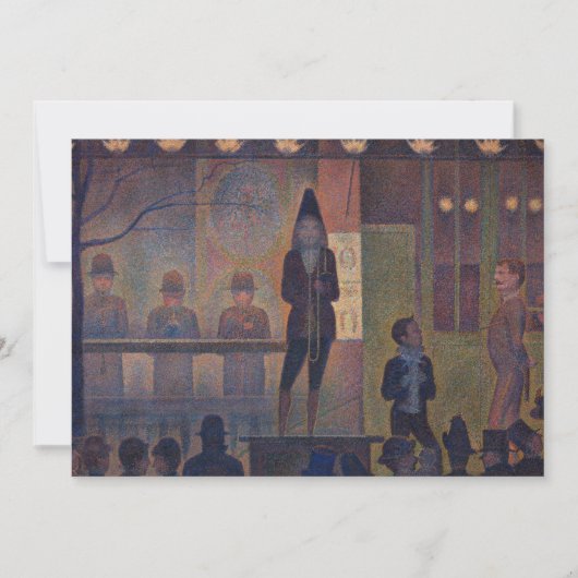 Georges Seurat - Circusattractie Kaart (Voorkant)
