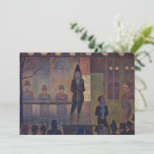 Georges Seurat - Circusattractie Kaart (Staand voorkant)