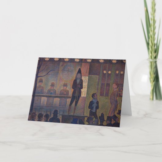 Georges Seurat - Circusattractie Kaart (Voorkant)