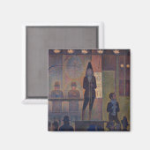 Georges Seurat - Circusattractie Magneet (Voorkant / Achterkant)