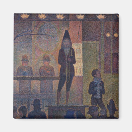 Georges Seurat - Circusattractie Magneet (Voorkant)