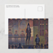 Georges Seurat - Circusvoorstelling Briefkaart (Voorkant / Achterkant)