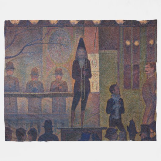 Georges Seurat - Circusvoorstelling Fleece Deken (Voorkant (Horizontaal))